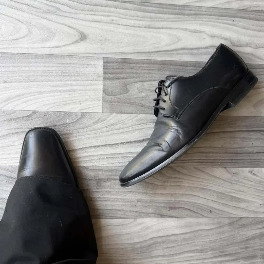 To Boot New York Adam Derrick Leather Dress Shoes Black Size 9